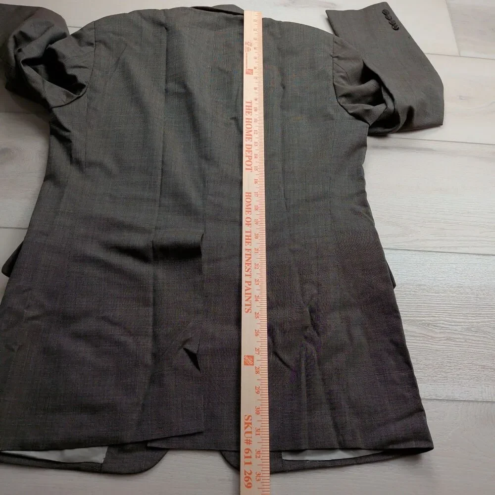 Vintage‎ Paul Stuart Blazer Sport Coat Mens 42L Wool Brown Jacket Made in Canada